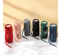 Shein Altavoz Bluetooth inalámbrico portátil de alta potencia de 10W con resistencia al agua y los golpes de 5 niveles, efectos de iluminación LED, soporte