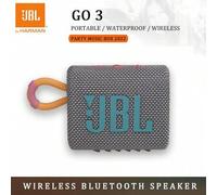 Shein Altavoz Bluetooth JBL Go 3 con potentes subwoofers, sonido estéreo, para uso en exteriores, GO3 portátil y inalámbrico, original de JBL