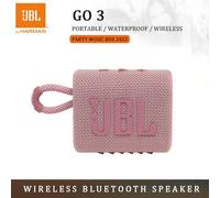 Shein Altavoz Bluetooth JBL Go 3 con subwoofers de graves potentes, sonido estéreo, portátil y inalámbrico para uso en exteriores, modelo original JBL