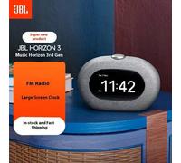 Shein Altavoz con reloj despertador Bluetooth JBL HORIZON 3, 3ra generación, audio para el hogar y dormitorio, luz ambiental nocturna, radio FM