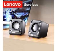 Shein Altavoz de escritorio Lenovo, altavoces de ordenador, altavoces de escritorio/portátil, mini subwoofer multimedia con cable, altavoces de alto volumen