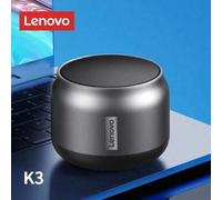 Shein Altavoz inalámbrico Bluetooth de alta fidelidad portátil Lenovo K30, altavoz exterior a prueba de agua con micrófono, caja de sonido envolvente con gr