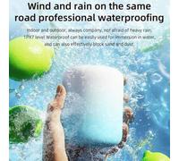 Shein Altavoz inalámbrico HP, altavoz de color dopamina, portátil para exteriores, compatible con lectura de datos TF/Flax, altavoz inalámbrico, inalámbrico