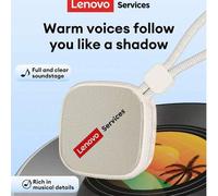 Shein Altavoz inalámbrico mini Lenovo HD100, sonido de alta calidad, graves potentes, Bluetooth 6.0, sonido envolvente, larga duración de la batería, empare