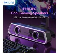 Shein Altavoz inalámbrico PHILIPS Bluetooth, altavoz de juegos genial, diseño portátil, sonido rico y completo, batería de gran capacidad, duradero y de lar