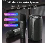 Shein Altavoz inalámbrico portátil ZEALOT S32, 10 W, ultragraves para exteriores, resistente al agua IPX5, batería de 1800 mAh, 8 horas de sonido estéreo de