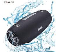 Shein Altavoz inalámbrico portátil ZEALOT S67 de 60 W con 3 subwoofers, sonido envolvente 3D de graves intensos, batería de larga duración de 14400 mAh, com