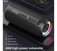 Shein Altavoz inalámbrico ZEALOT S51PRO 40W, altavoz portátil para exteriores, altavoz Bluetooth, sonido envolvente, batería de larga duración de 5200 mAh,