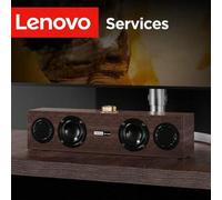 Shein Altavoz multimedia de C02, altavoz retro de madera, altavoz Bluetooth, altavoz de modo dual alámbrico/Bluetooth, altavoz retro de madera, universal pa