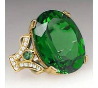 Shein Anillo de estilo bohemio con patrón de zirconia cúbica roja en forma de huevo, que simboliza nobleza y belleza, se combina con atuendos casuales y acc