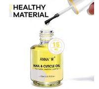 Shein ANNA'M Aceite para uñas y cutículas, 1 botella, 15ml, envase transparente. Nutre y repara la piel de la cama de la uña, hidrata el borde de la uña y c