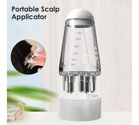 Shein Aplicador portátil mini para el cuero cabelludo, peine de masaje de raíces del cabello, cepillo para esencia de cuidado del cuero cabelludo, peine dis