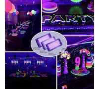 Shein Apta para uso en exteriores: Luz negra UV, Luz negra LED ultravioleta, Foco para exteriores ultrafino, Con enchufe USB, Control de interruptor y cable