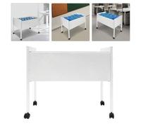 Shein Archivador con ruedas Carpeta con ruedas Carro archivador con ruedas para carpetas colgantes