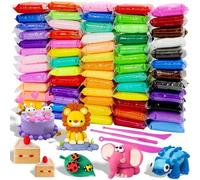 Shein Arcilla para secar al aire - 12/24/36 colores, kit de arcilla para modelar con 3 herramientas de escultura y regalos de juguetes mágicos DIY para niño