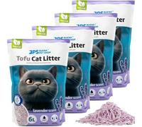 Shein Aren@ para Gatos 6 L de Tofu Vegetal, Vainilla, Café y Lavanda Lecho natural para Gatos Libre de Polvo Aren@ Natural Aglomerante, Aren@ para mascota v