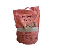 Shein Arena para Gatos 6 L de Tofu ecológico Vegetal, Vainilla, Café y Lavanda Lecho natural para Gatos Libre de Polvo Arena Natural Aglomerante ,Arena para