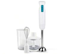 Shein ARISE- Batidora de Mano 700W con 2 Velocidades y Accesorios, Set de Cocina Multifunción con Vaso Medidor 600ml, Varilla y Picadora, Licuadora de Inmer