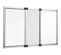 Shein ARISE-Mosquitera extensible de aluminio blanco, Mosquitera fija extensible color blanco adaptable a ventanas, anti-insectos (mosquitos o moscas).