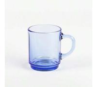 Shein ARISE - Set de 6 Tazas de Vidrio Apilables Duralex Versailles 260ml - Tazas de Colores para Café, Té, Leche o Desayuno - Resistentes y Prácticas, Apta