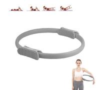 Shein Aro de Pilates para Entrenamiento de Yoga con Doble Asa. Resistencia y Flexibilidad para piernas y Brazos.