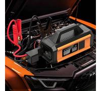 Shein Arrancador de batería multifunción para coche de 12V con compresor de aire portátil, cargador de batería de coche/inflador de neumáticos/banco de ener