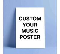 Shein Arte de pared en lienzo personalizado, póster de álbum de música personalizado, impresión de póster de música personalizado sin marco, regalo de anive
