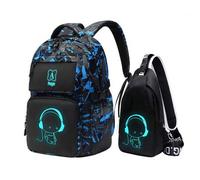 Shein Asge para Chicos y Chicas - Mochilas Escolares Modernas para Adolescentes con Diseño Reflectante - Amplia Capacidad, Resistente al Agua para Actividad