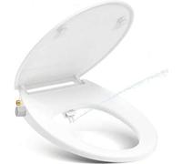 Shein Asiento de inodoro universal con bidé, YEAUPE PRO Asiento de inodoro Indigo con forma O blanda por Cieler con liberación rápida para una limpieza fáci