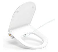 Shein Asiento de inodoro universal con bidé, YEAUPE PRO Asiento de inodoro Indigo con forma suave en O de Cieler con liberación rápida para una limpieza fác