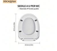 Shein Asientos de inodoro domésticos, accesorios universales para tapas de inodoro para madres, colección completa de asientos de inodoro engrosados de repu