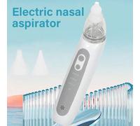 Shein Aspirador nasal eléctrico recargable por USB portátil, 3 niveles de succión ajustables, limpiador nasal eléctrico, extractor de mocos con música, con
