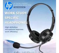 Shein Auriculares alámbricos HP 8009 para juegos de PC con micrófono ajustable de cancelación de ruido y silencio, auriculares de música de 3.5 mm para telé