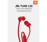 Shein Auriculares alámbricos JBL T110 con interfaz de 3.5 mm para juegos de PC y llamadas de teléfono celular, auriculares estéreo intrauriculares