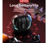 Shein Auriculares Bluetooth con estilo Lenovo GT103, auriculares para juegos con sonido envolvente 360°, Bluetooth 6.0 de baja latencia, larga duración de l