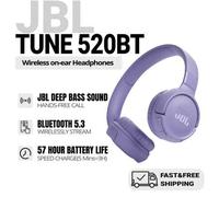 Shein Auriculares Bluetooth JBL TUNE 520BT, auriculares inalámbricos con cancelación de ruido, 57 horas de duración de batería, Bluetooth 5.3