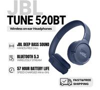 Shein Auriculares Bluetooth JBL TUNE 520BT, auriculares inalámbricos con cancelación de ruido, 57 horas de duración de batería, Bluetooth 5.3