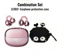 Shein Auriculares Bluetooth Lenovo LE302 con estuche protector, sonido envolvente estéreo de oreja abierta, audio de alta calidad, baja latencia, audio dire