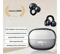 Shein Auriculares Bluetooth Lenovo LE302 nuevos, de clip y oído abierto con sonido envolvente estéreo, audio de alta calidad, baja latencia, música y juegos