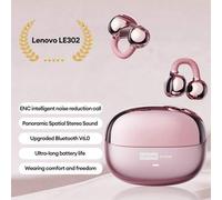 Shein Auriculares Bluetooth Lenovo LE302 nuevos, de clip y oído abierto con sonido envolvente estéreo, audio de alta calidad, baja latencia, música y juegos