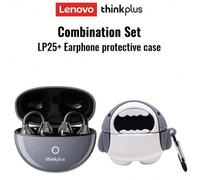 Shein Auriculares Bluetooth Lenovo LP25 con estuche protector, auriculares deportivos de conducción ósea, Bluetooth 5.4, sonido envolvente, cancelación de r