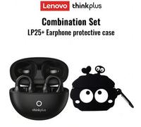 Shein Auriculares Bluetooth Lenovo LP25 con estuche protector, estilo gancho para la oreja para música diaria, deportes, correr, Bluetooth 5.4, sonido envol