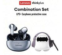Shein Auriculares Bluetooth Lenovo Original LP5 con estuche protector, sonido estéreo 5.3 semi-in-ear, audio de alta calidad, cancelación de ruido inteligen