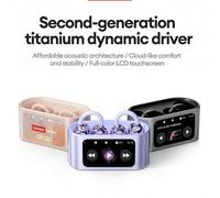 Shein Auriculares Bluetooth Lenovo RS105, Diseño de Auricular Abierto, Pantalla Táctil Multifunción, Obturador Remoto, Audio Espacial de Doble Núcleo, Larga