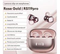 Shein Auriculares Bluetooth Lenovo RS119pro, de clip y oído abierto, Bluetooth 6.0 con sonido estéreo, para juegos y música, baja latencia, llamadas HD con