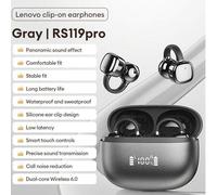 Shein Auriculares Bluetooth Lenovo RS119pro, de clip y oído abierto, Bluetooth 6.0 con sonido estéreo, para juegos y música, baja latencia, llamadas HD con