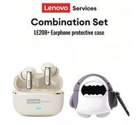 Shein Auriculares Bluetooth minimalistas para negocios Lenovo LE208 y estuche protector, Bluetooth 6.0 emparejamiento instantáneo, baja latencia, alta calid