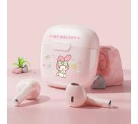 Shein Auriculares Bluetooth SANRIO BL22B C01 MY MELODY, de semientrantes, sonido estéreo HIFI de alta definición, larga duración de la batería, baja latenci