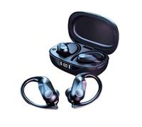 Shein Auriculares Bluetooth verdaderamente inalámbricos LP75, auriculares deportivos con gancho para la oreja, ultraligeros y micrófonos duales sin sentido