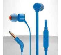 Shein Auriculares con cable con micrófono Tune 110 In-Ear, cable de cinta sin enredos, sonido de graves puros, sonido estéreo para juegos de computadora y d